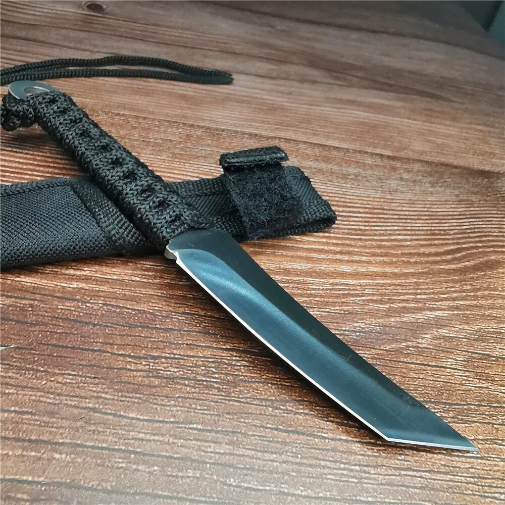 Outdoor mountaineering camping tactical hunting stainless steel hunting knife