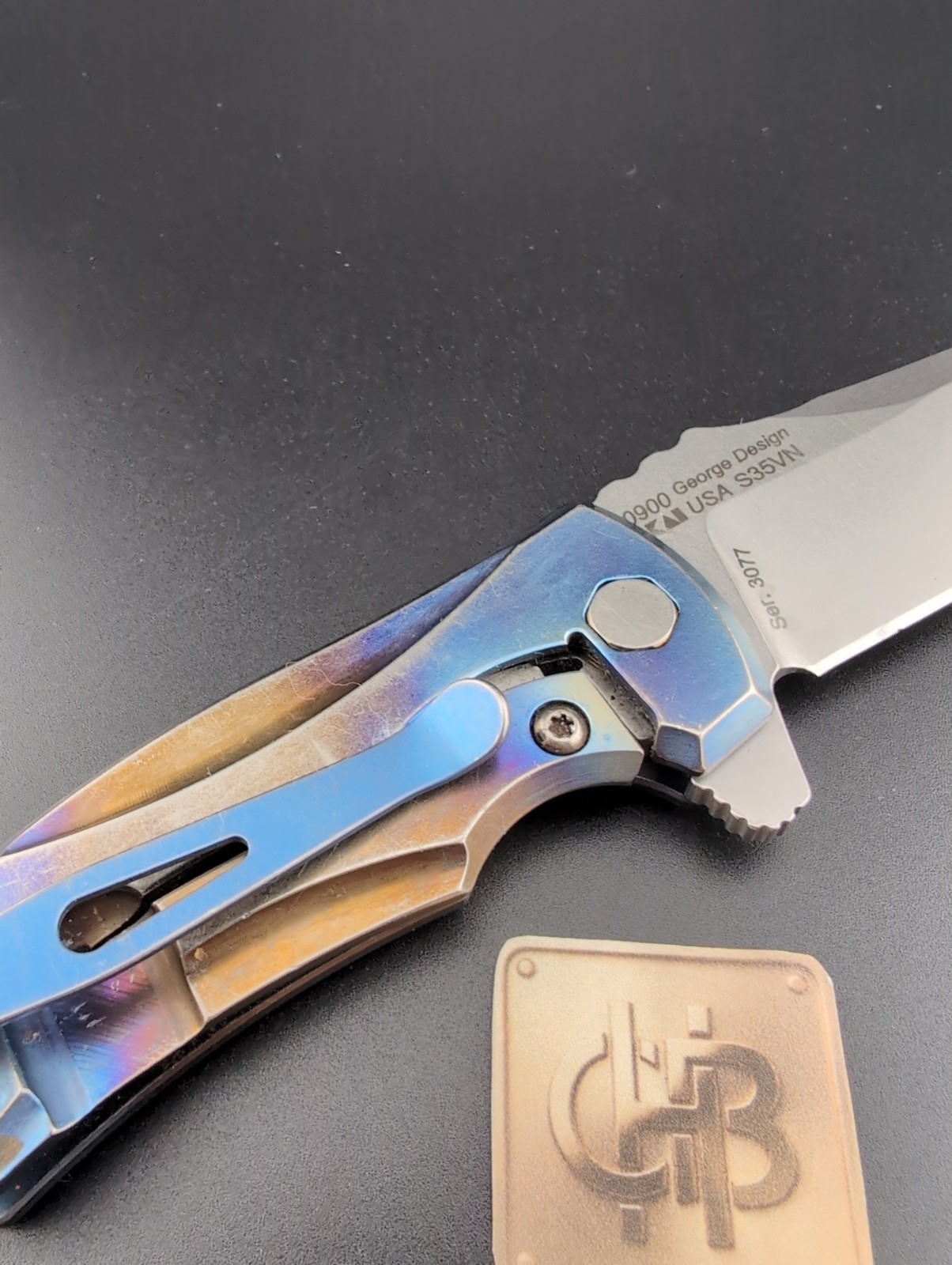 Zero Tolerance – ZT 0900 Les George Flame Anodized Titanium – BS-69
