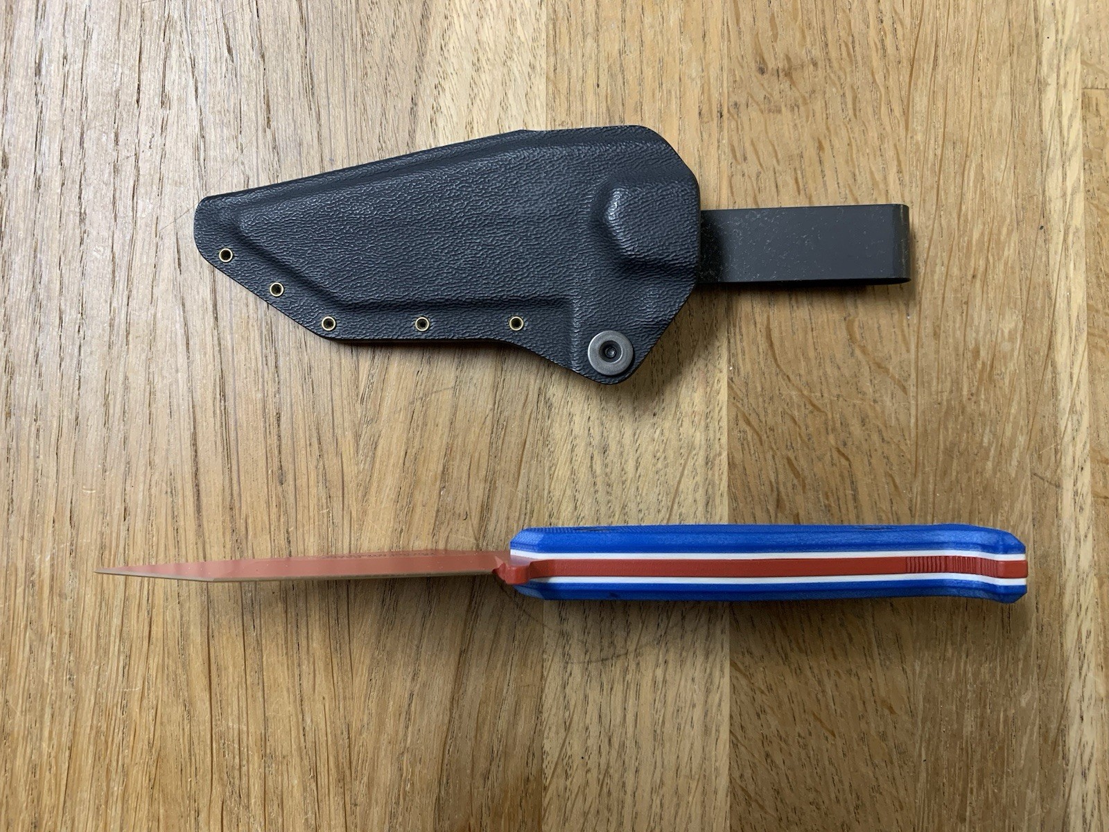 Fisher Blades Beckwith Covert Batch #10 24/50 Liberty Edition Red White Blue New