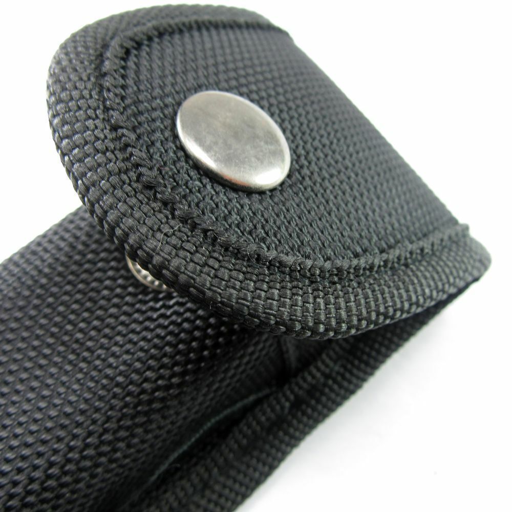 4-Pack Black Portable Hard Boxed Nylon Belt Sheath For Folding Knife US Seller