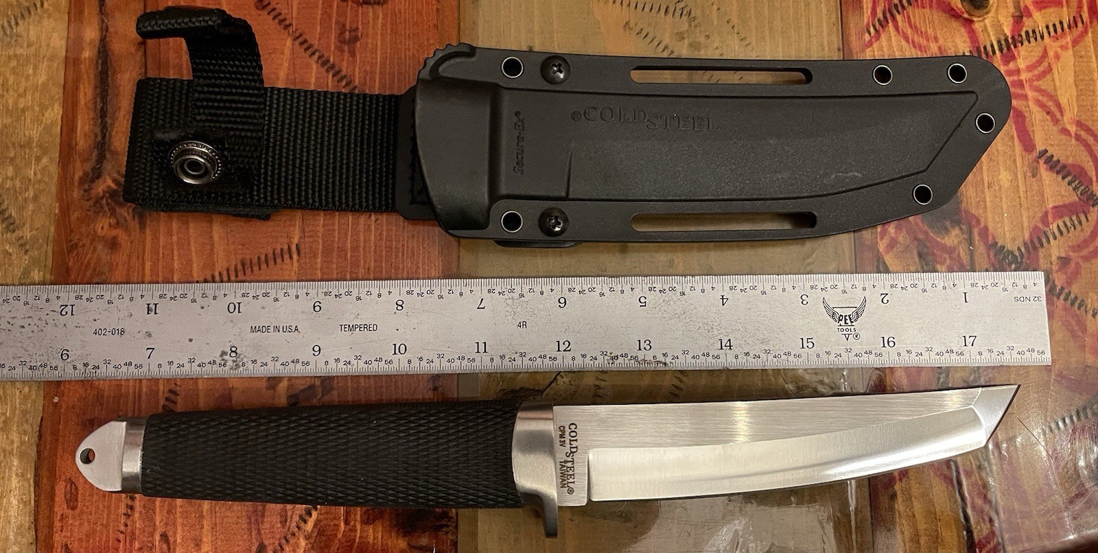Cold Steel Master Tanto Fixed Knife 6″ CPM-3V Carbon Steel Blade Black Handle