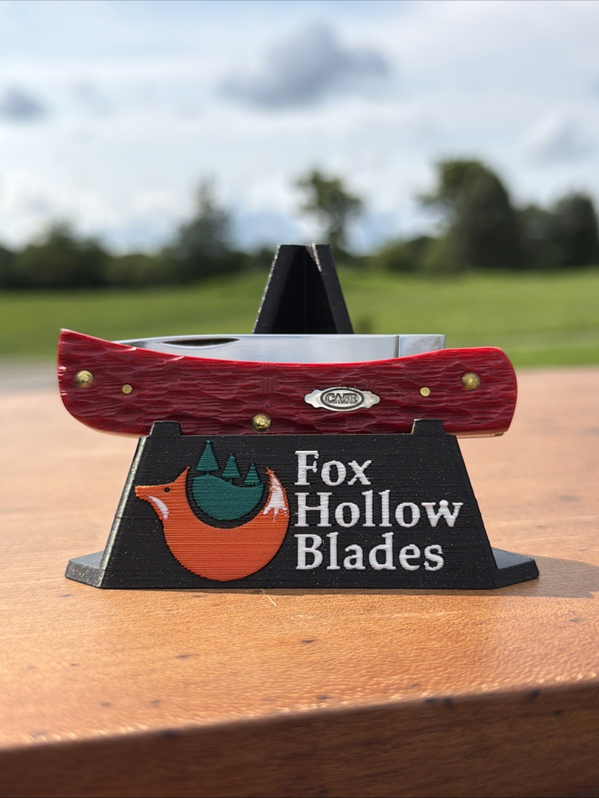 Case XX 2025 Dark Red Peach Seed Jig Bone 6137 CS Sod Buster Jr. Knife
