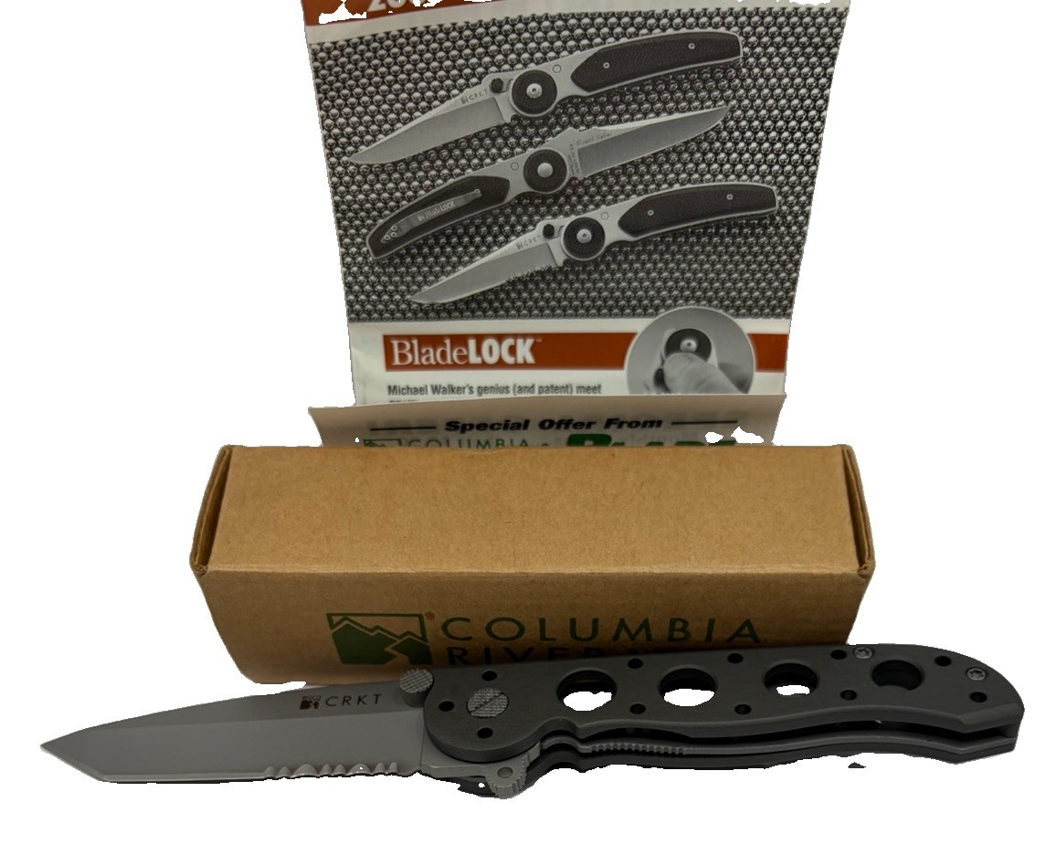 CRKT M16-12 Carson Design Tactical Folding Knife Tanto Serrated NOS w/ Box
