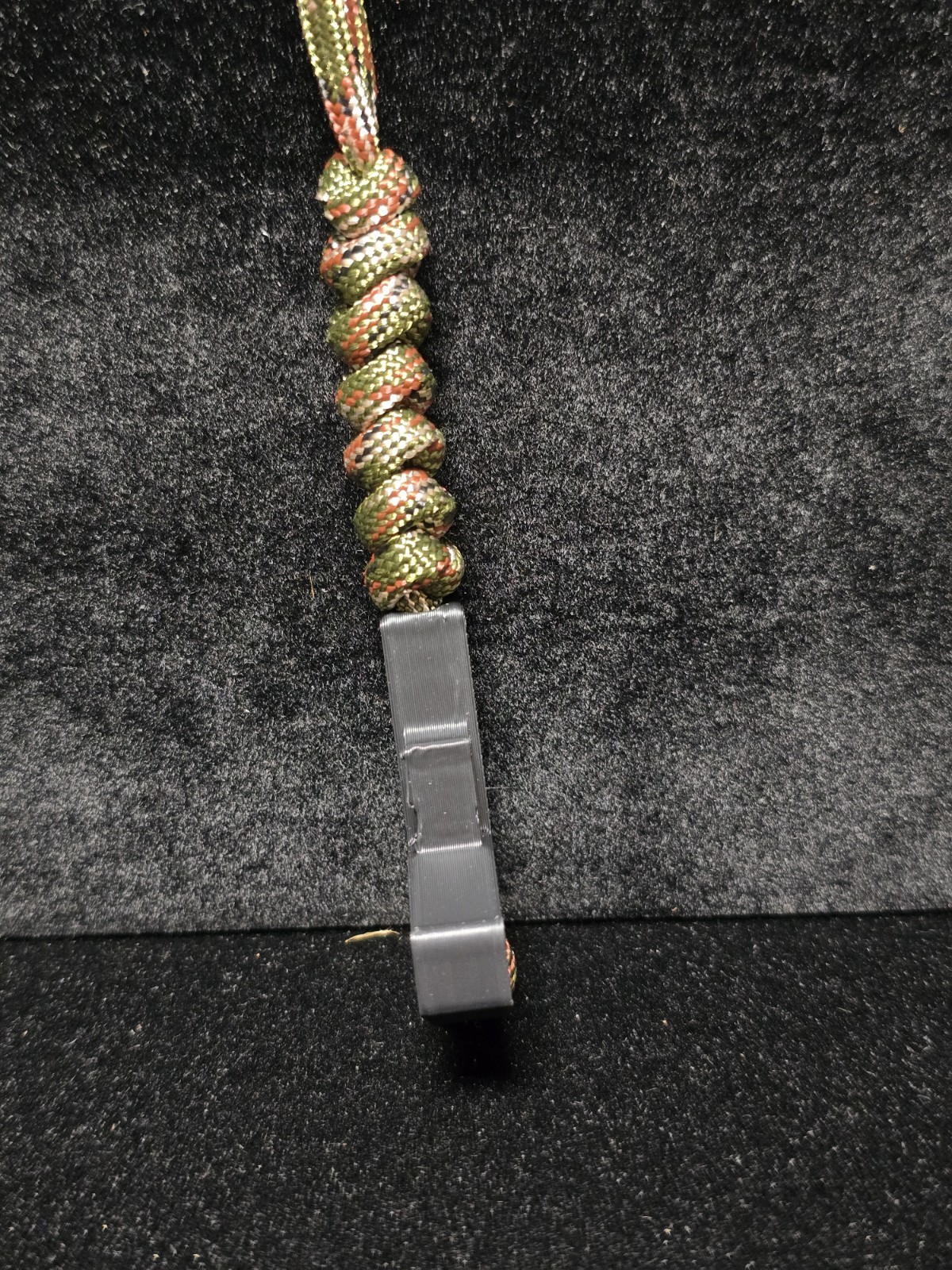 «Glock» EDC Folding/Fixed Knife Zipper Pull Paracord Lanyard 3d Printed Bead
