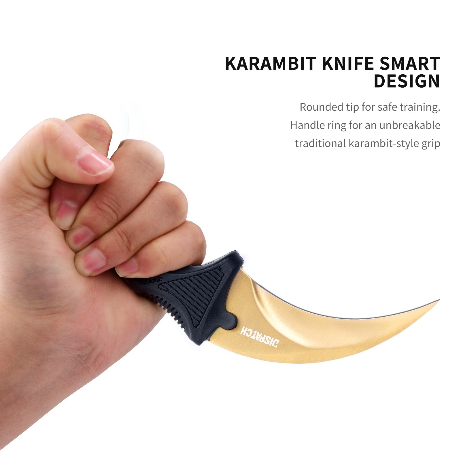 7.5″ Military Combat Tactical Karambit Fixed Blade Neck Knife withSheath Black