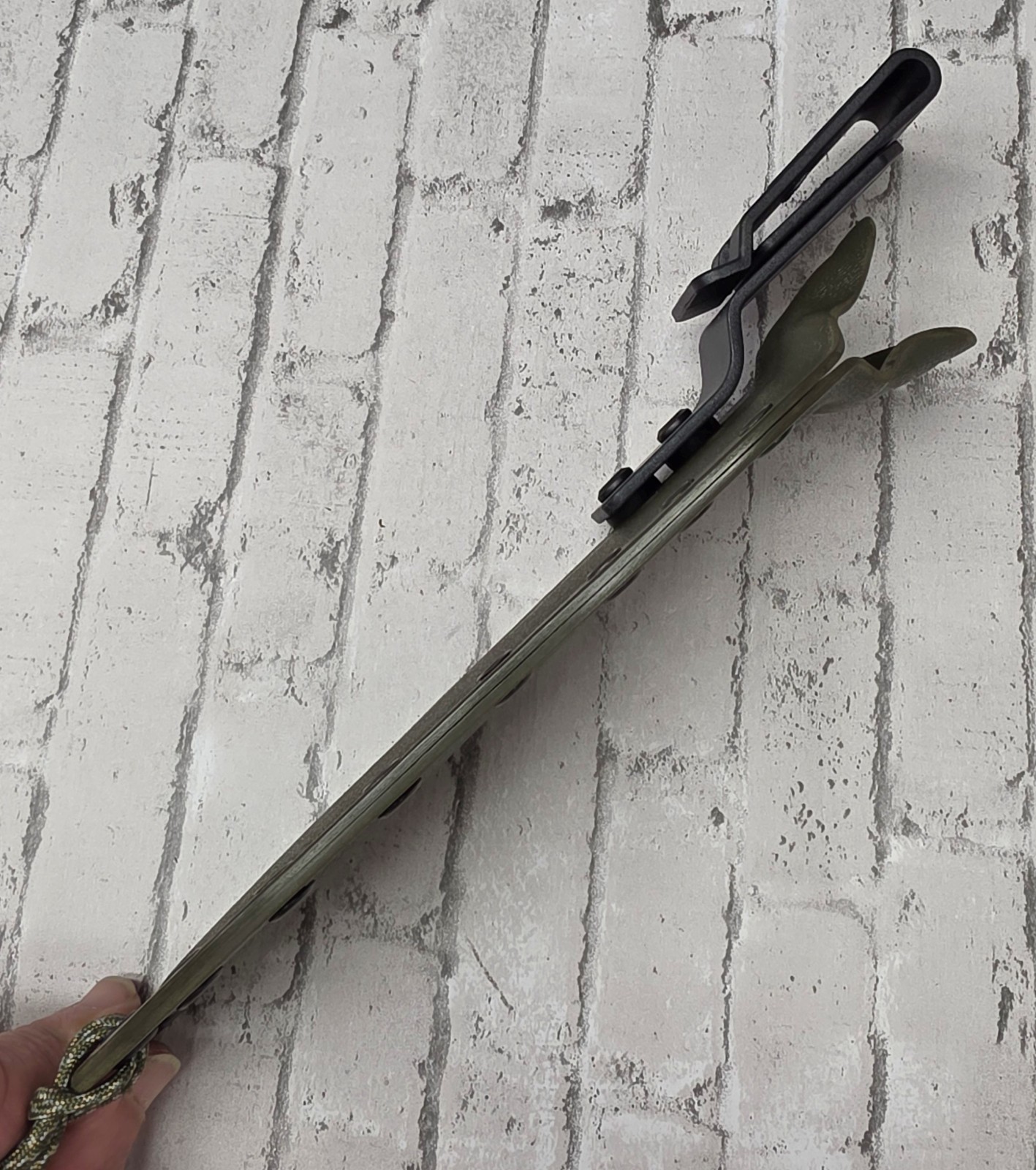 KYDEX SHEATH for KA-BAR 1217 USMC FIGHTING KNIFE, DROP CLIP, HAND MADE, KAKY488