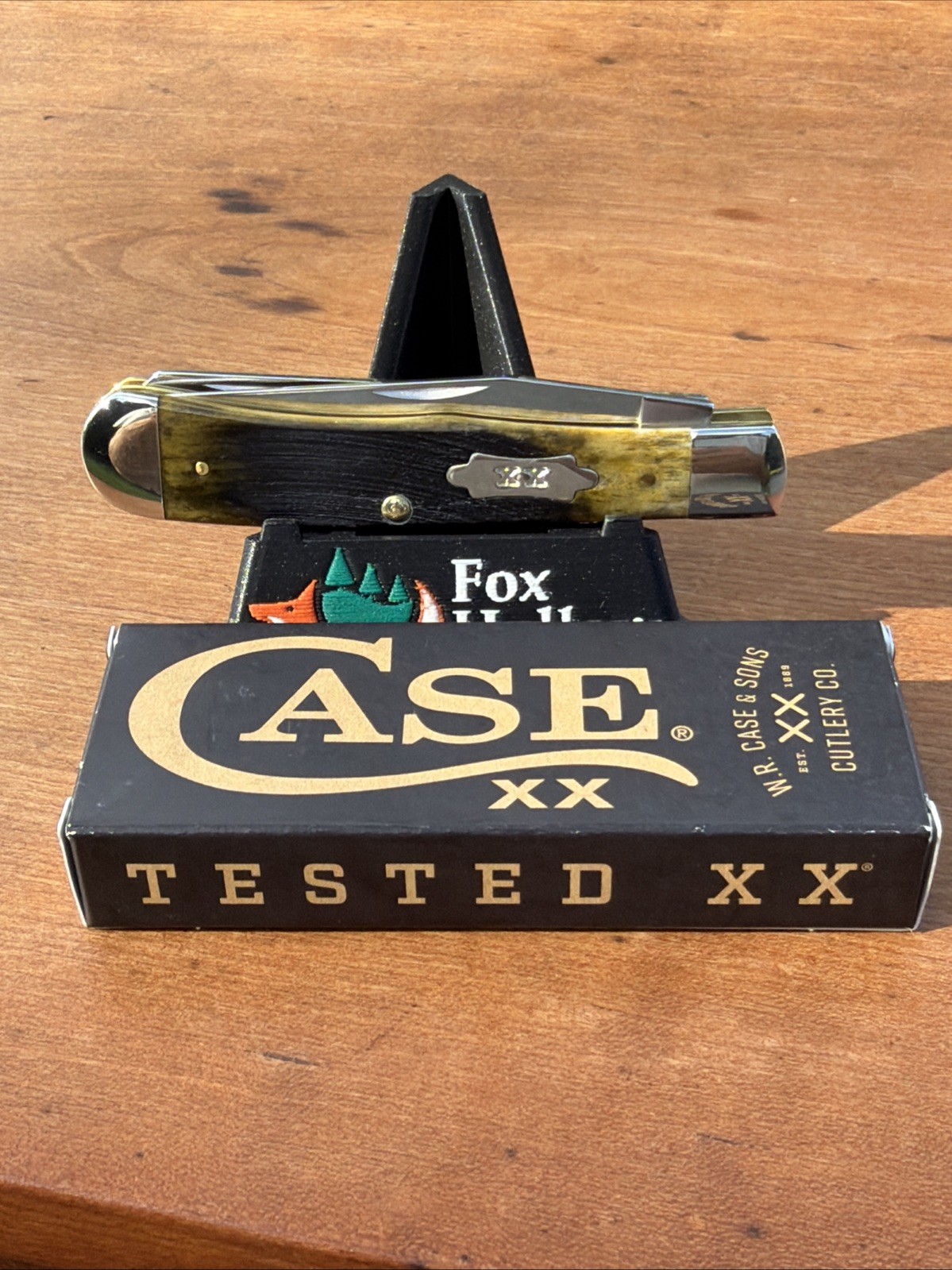 Case XX 2025 Olive Green Sawcut Bone 6254 SS Trapper Knife