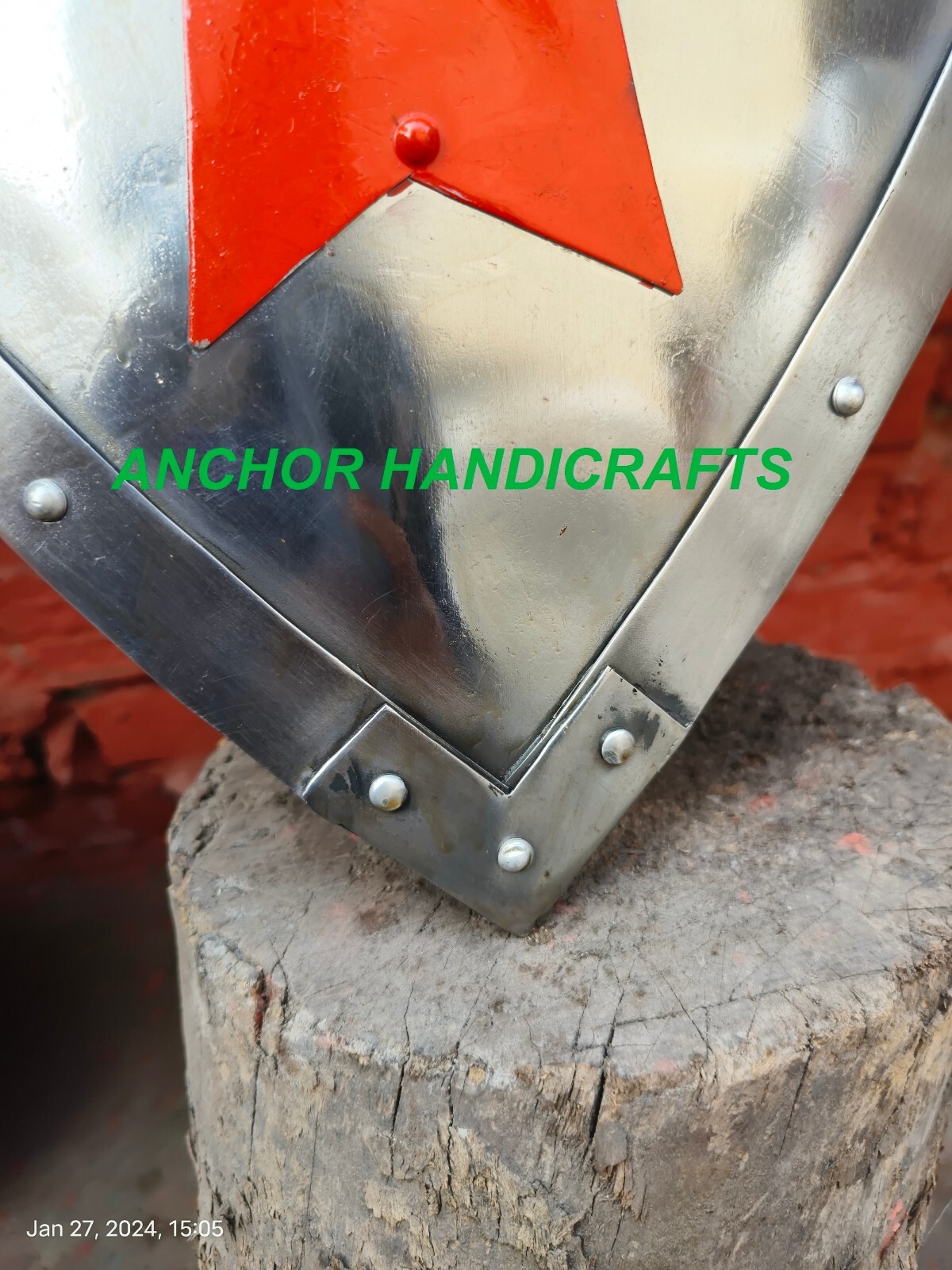 Medieval Knight Cross Battle Armour shield Templar COSPLAY Larp shield