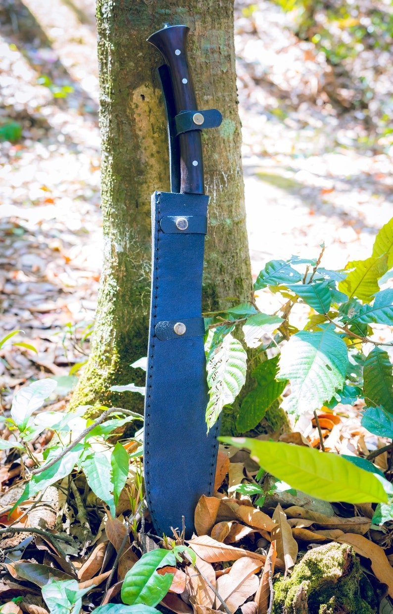 18 Inch Fixed Blade Tactical Machete Knife Handmade Carbon Steel Blade | Hunting