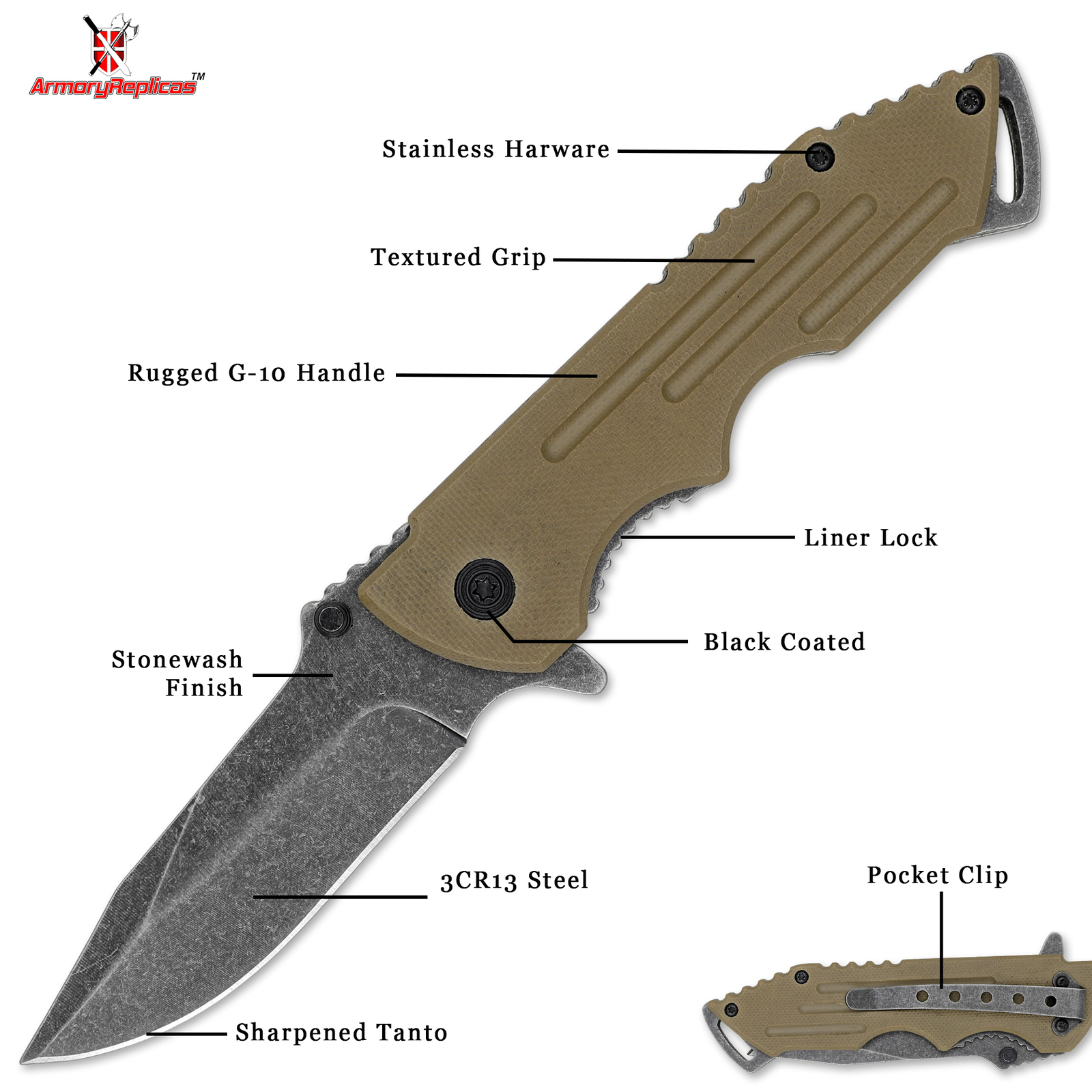 Outdoor TActical Survival Foldable Pocket Knife Threatcon Delta Camping Hunting