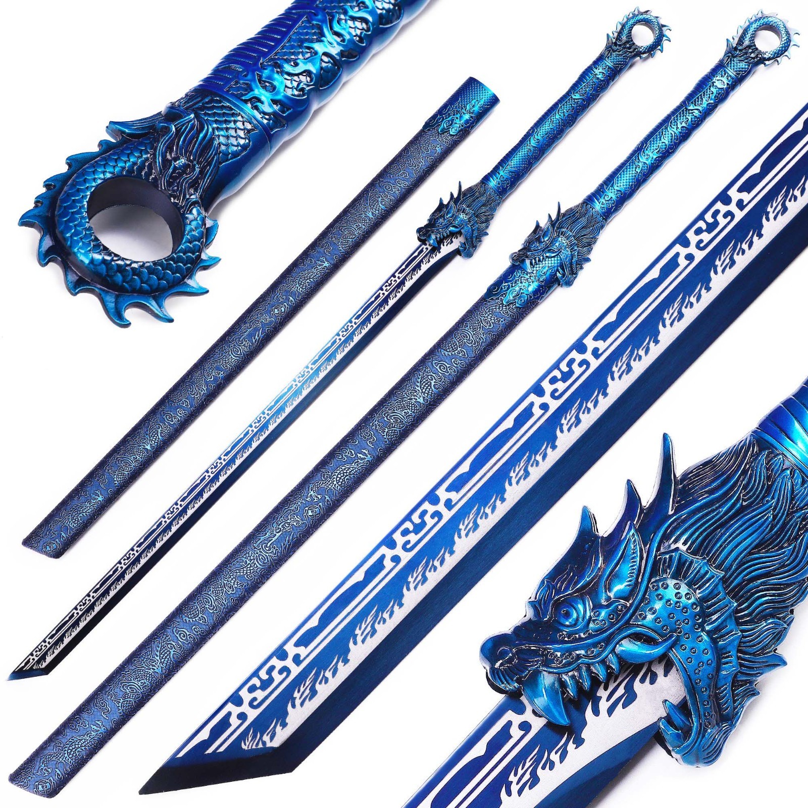 High Manganese s Steel Chinese Straight Sword, Collectible Decorative Long Sword