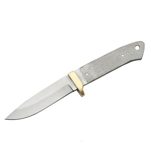Drop Point Knife Blade Blank 4″ Stainless Full Tang