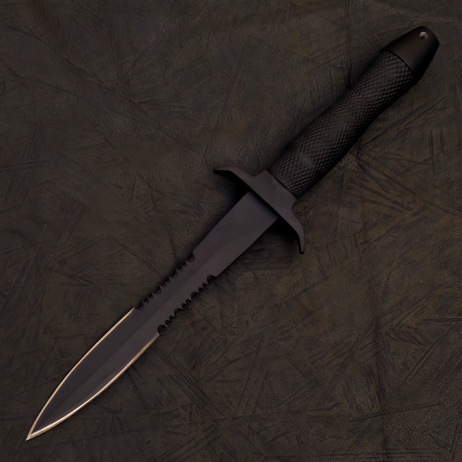 Hand Made Gerber MK-II Dagger REPLICA In 12C27 Steel w/checkered Aluminum Handle