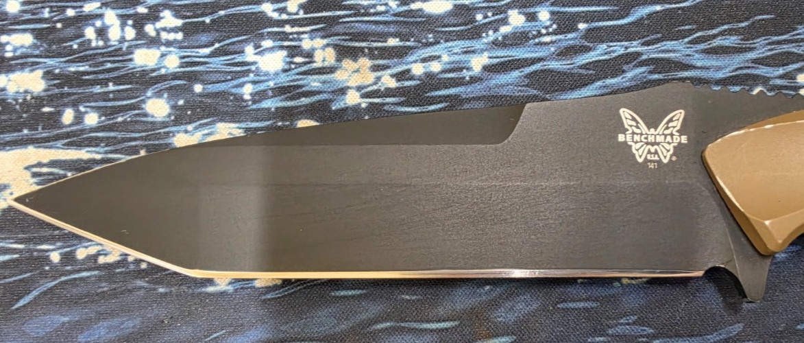 Benchmade 140BKSN Nimravus 4.5″ Blade, Coyote Aluminum Handles, Coyote Sheath