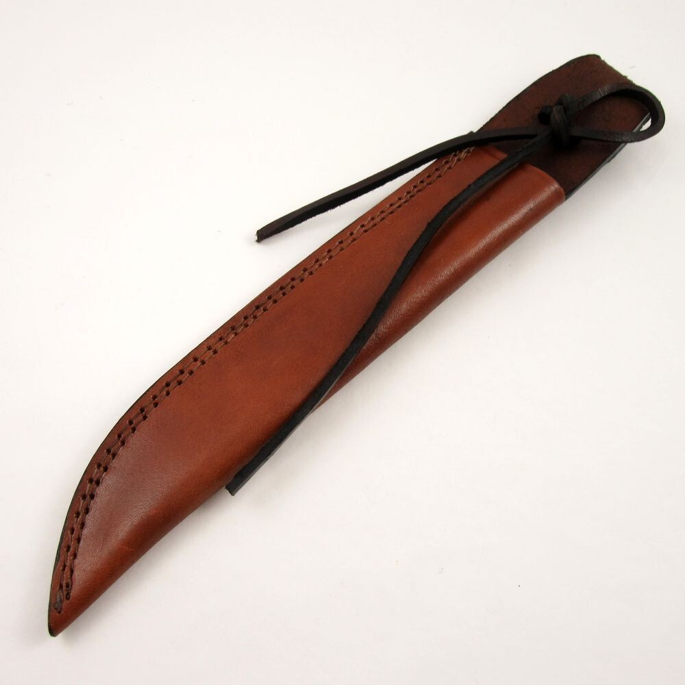 NEW Knife Sheath Fixed-Blade Brown Leather 14″ – Fits up to 10″ x 2″ Blade