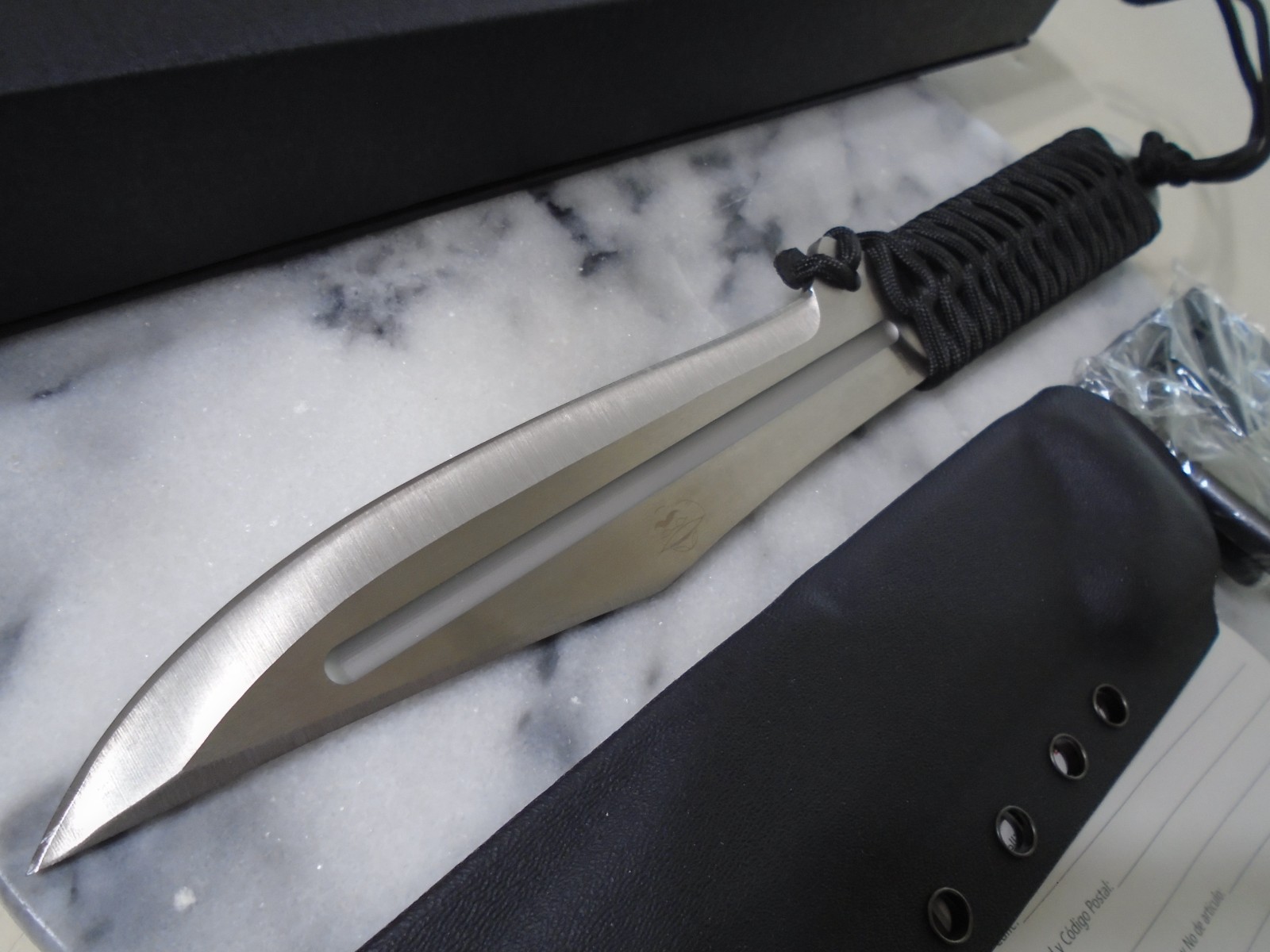 Boker Plus Bailiff Throwing Bowie Fixed Blade Knife Full Tang John Bailey Kydex