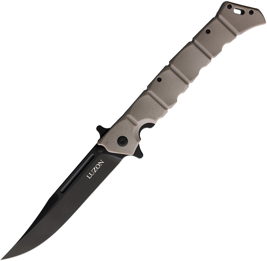 Cold Steel Large Luzon Folding Knife 6″ 8Cr13MoV Steel Blade Earth GFN Handle