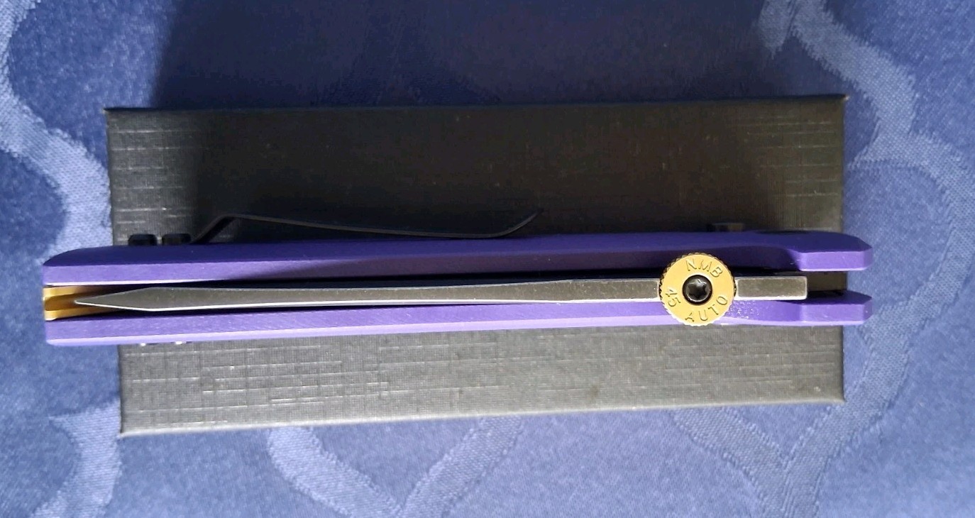 *NEW*🔥 NORTH MOUNTAIN BLADE- Chop 2 Knife w/Black D2 Blade & Purple G10 Handle