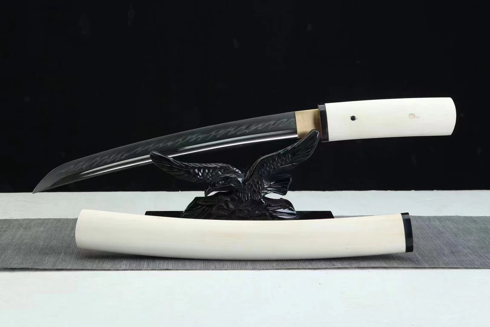 20» Tanto Sharp Shirasaya Japanese Katana Samurai Functional Short Sword