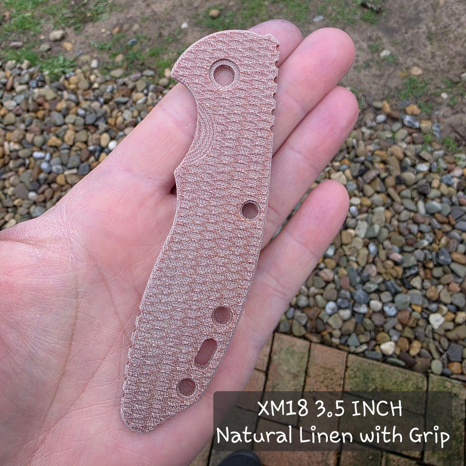 Xm18 3.5 inch Micarta Scale – Grip Textured – RC BladeWorks