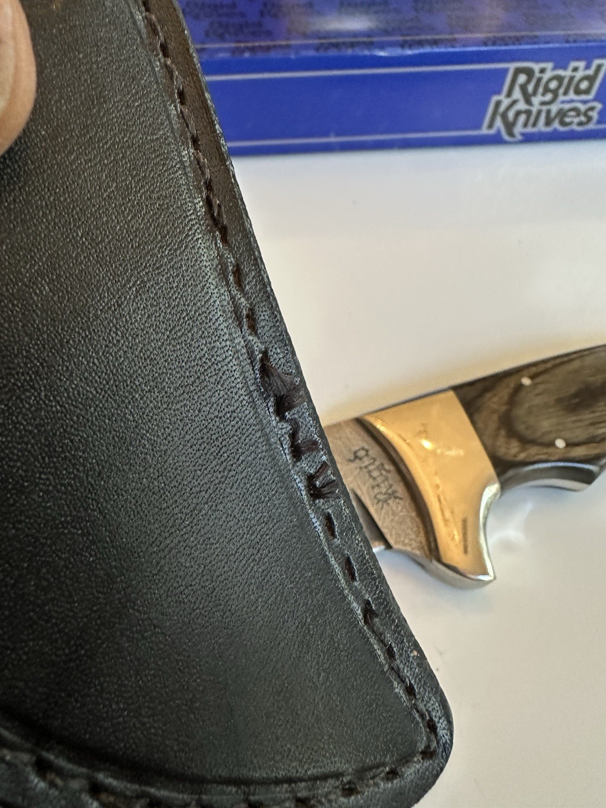 1980’s RIGID RG-16 Surgical Steel Japan Fixed Blade Knife w/ Sheath And Box