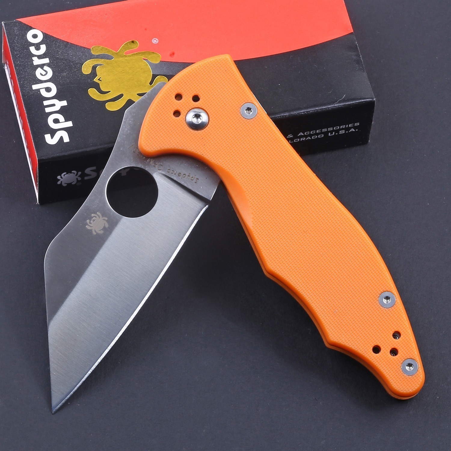 Micro Jimbo C85 Folding Pocket Knife Orange G10 Tactical Survival Outdoor Knives