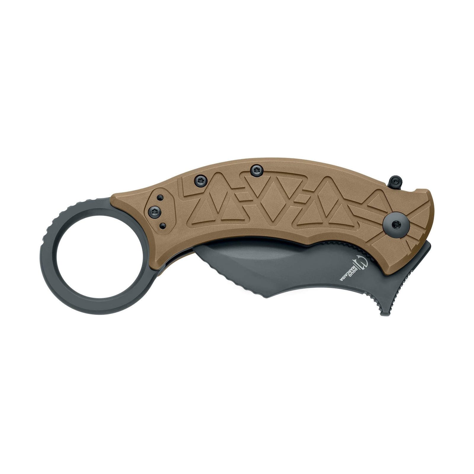 Fox Knives Tribal K Karambit Knife FX-802 TiPVD – M390 Stainless Steel Foldin…