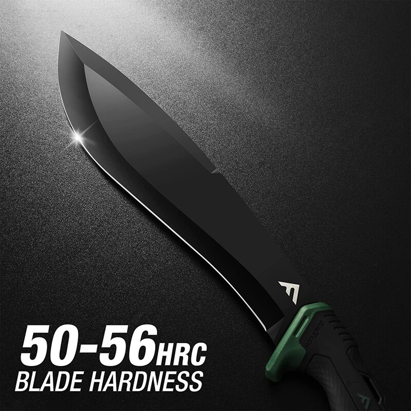 Flissa 11» Machete Stainless Steel Tactical Survival Machete Knife w/Sheath NEW