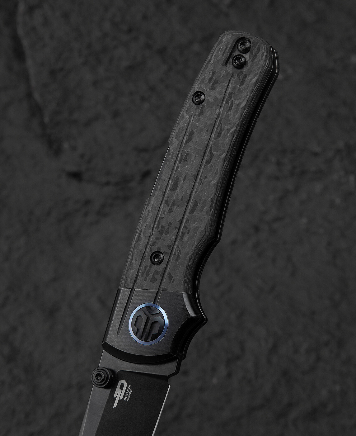 Bestech Knives Tonic Folding Knife 2.88″ M390 Steel Blade Titanium/Carbon Fiber