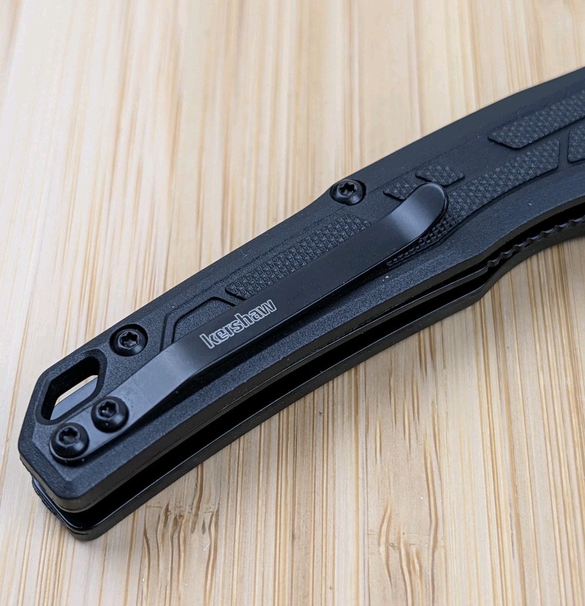 Kershaw APPA Pocket Knife Speedsafe Opening 2.75-in Black Blade, 6.5-in Overall