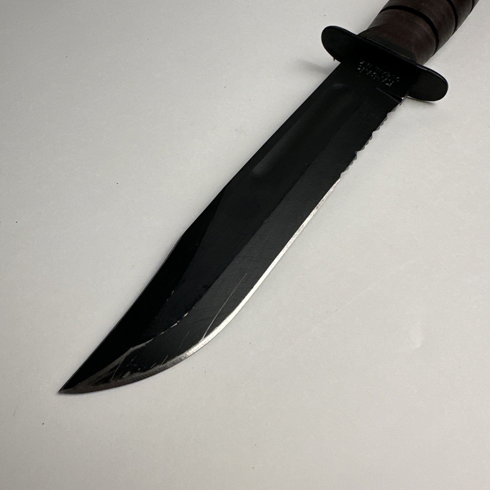 KA-BAR USMC KABAR 7” Serrated Knife Made in Olean, NY. USA