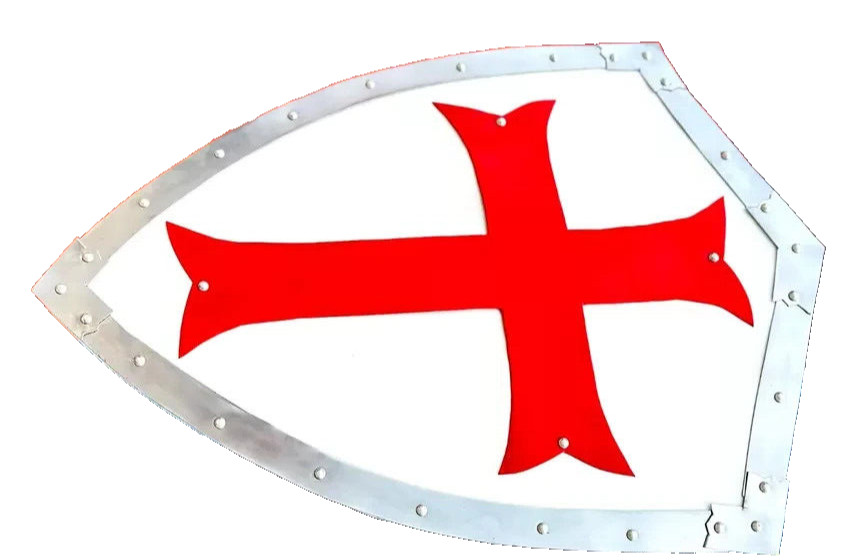 Medieval Knight Cross Battle Armour shield Templar COSPLAY Larp shield