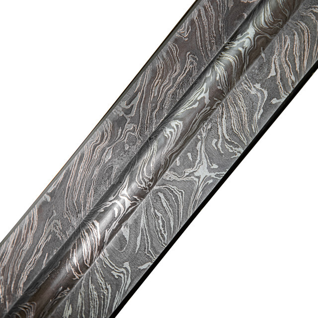 Hand Forged Medieval Inspired Historical Replica Firestorm Damascus Steel Sword