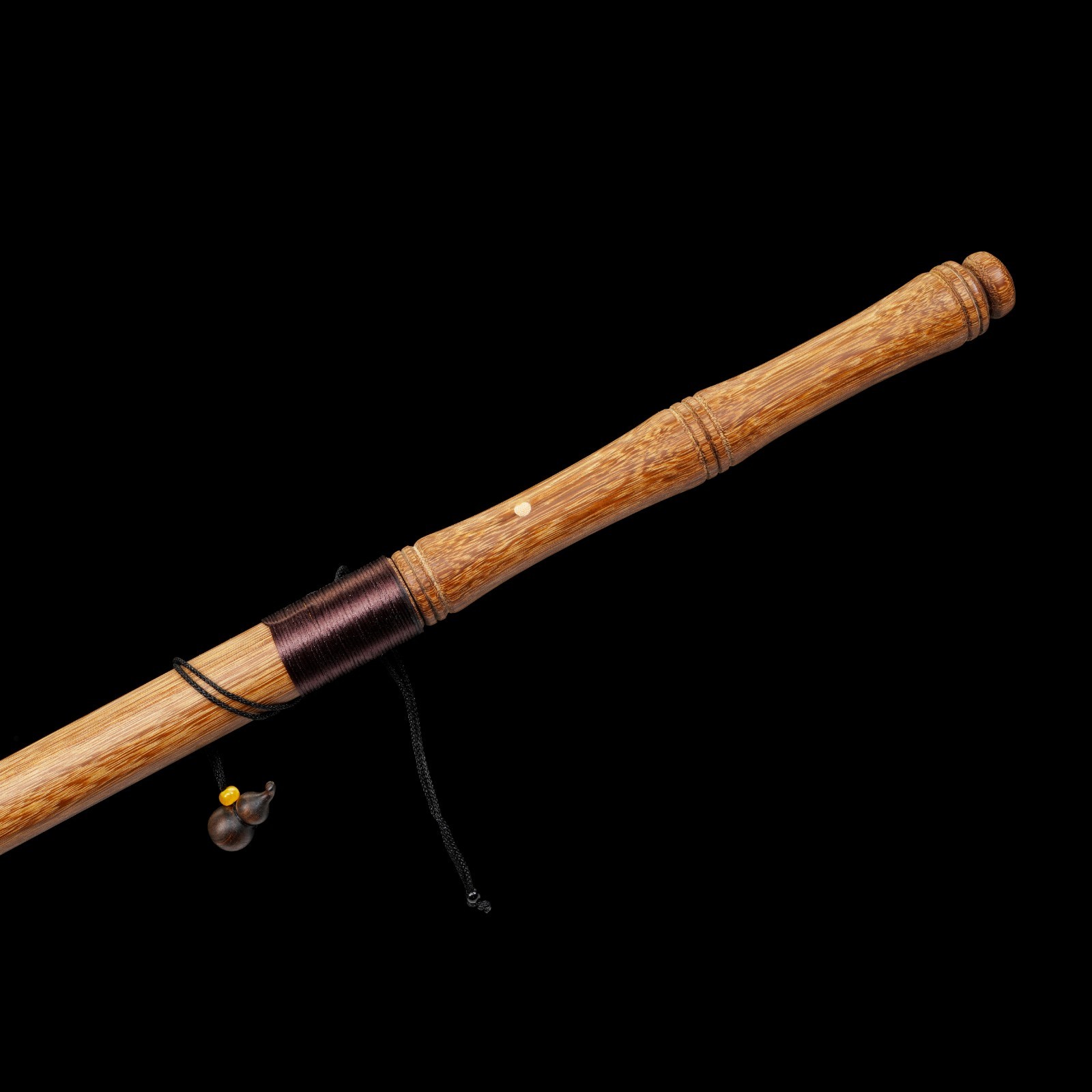 Collectible Chinese Wenwan Slim Sword Manganese Steel Blade Wenge Wood Scabbard