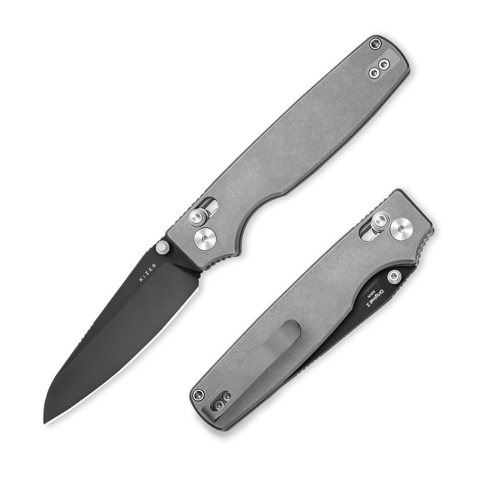 Kizer Original 2 Folding Pocket Knife S45VN Blade Titanium Handle Ki3605.2SA1