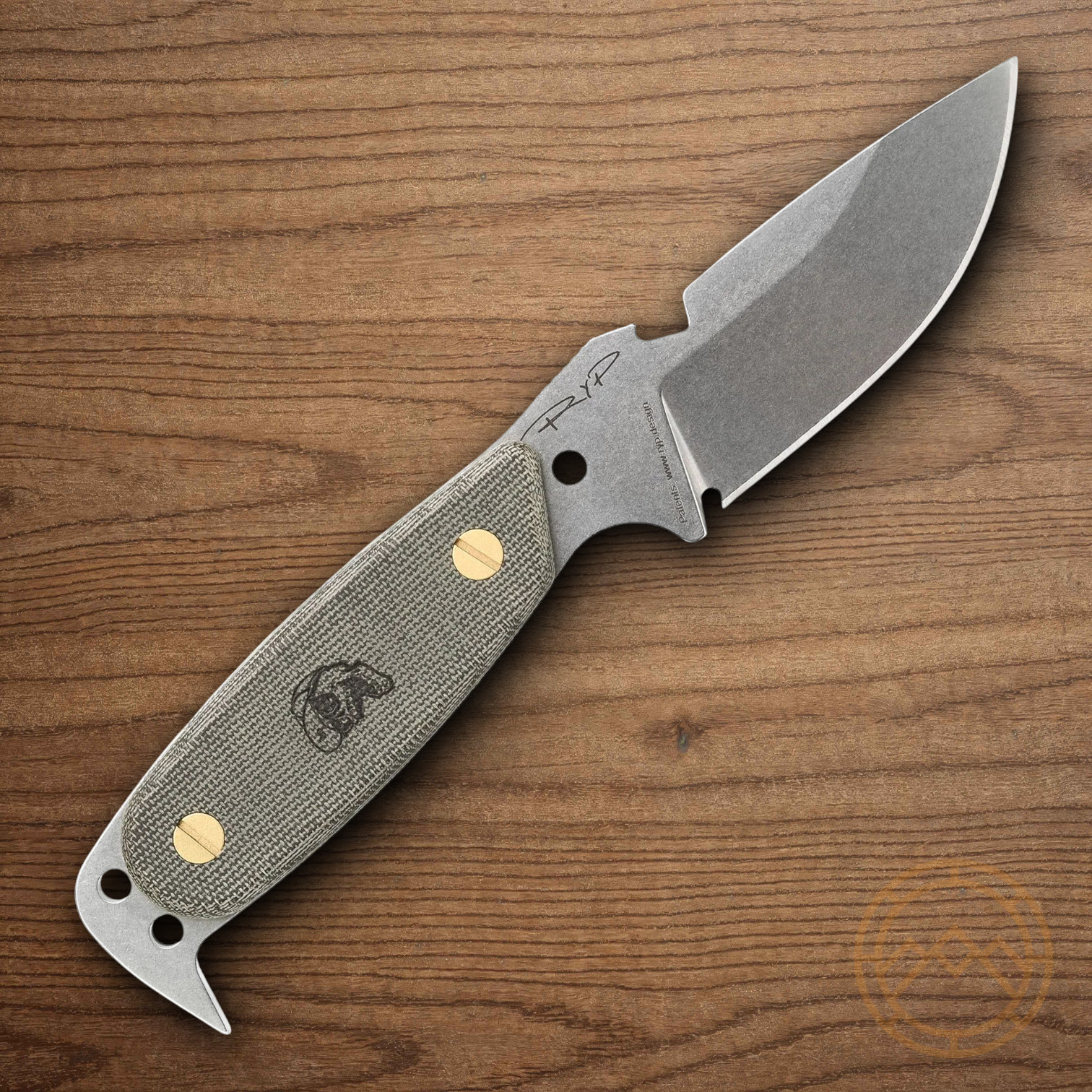 DPx Gear HEST Original Fixed Knife 3.13″ CPM MagnaCut Steel Blade Micarta Handle