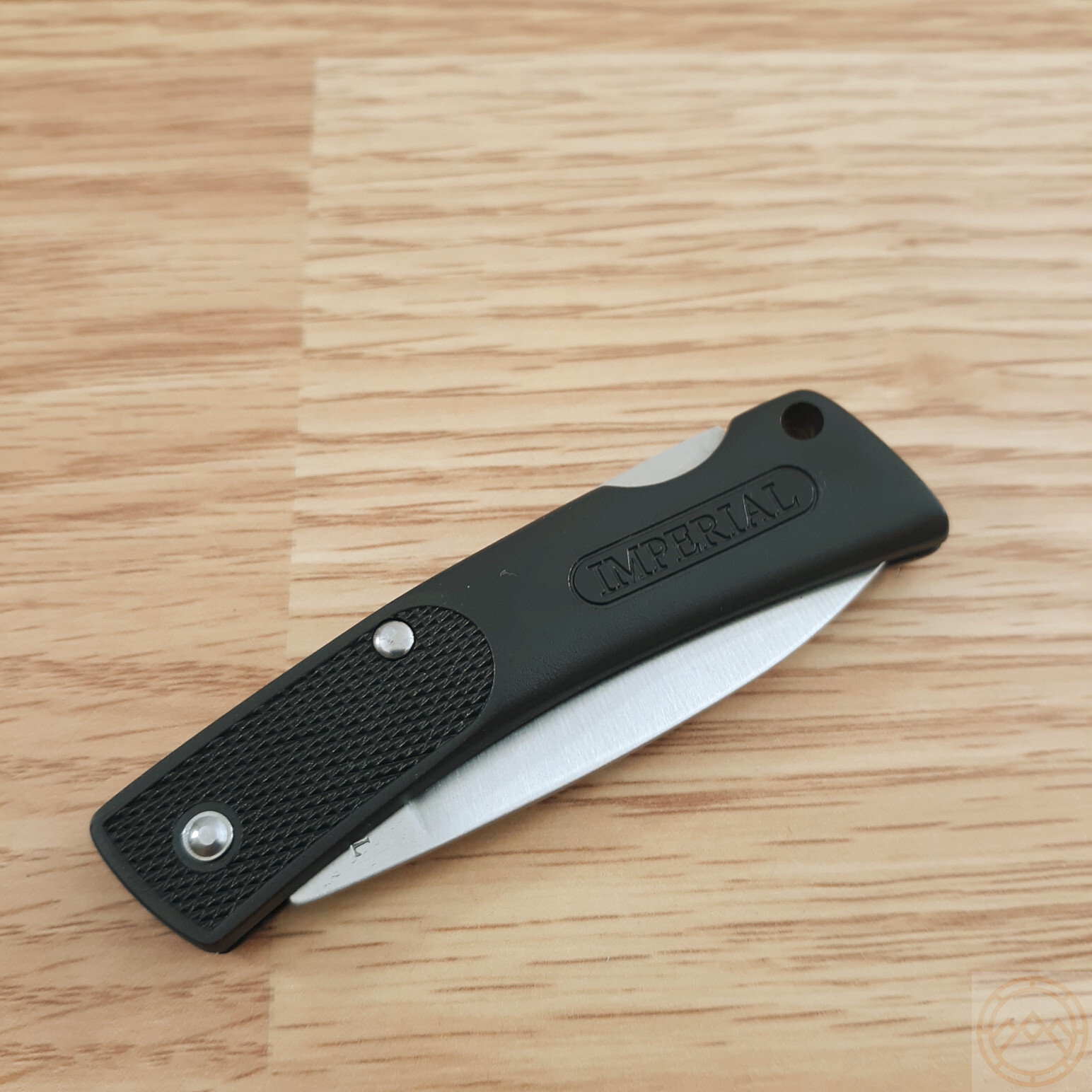 Schrade Imperial Folding Knife 2.25″ Stainless Steel Blade Black Plastic Handle