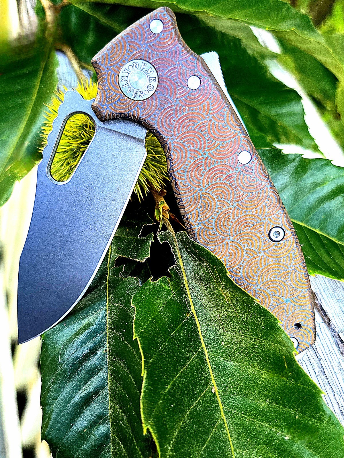 🌟RARE DEMKOxURBAN EXCLUSIVE! BLUE TITANIUM/BRONZE SEIGAIHA SHARK-A-TAC MAGNACUT