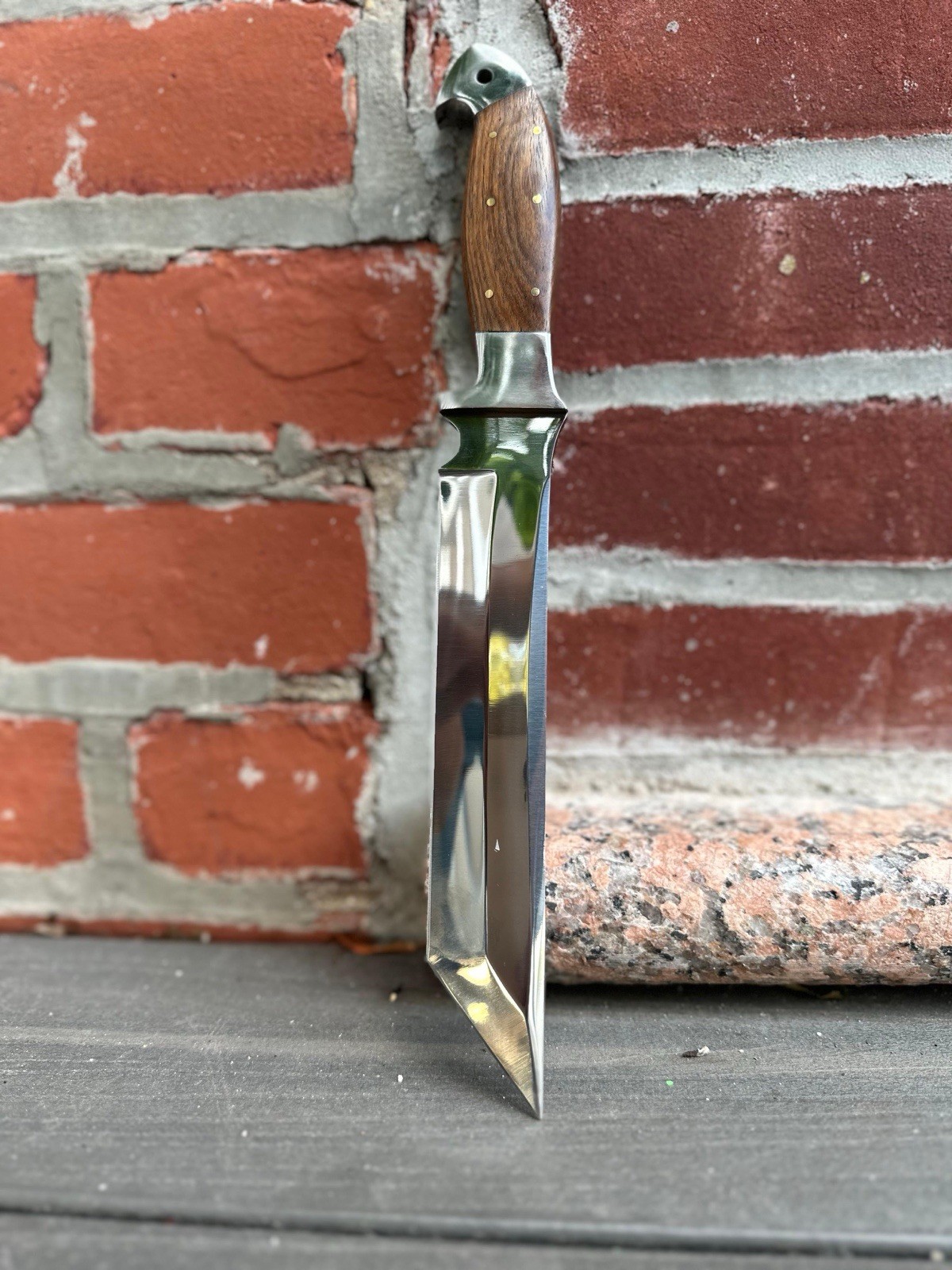 Tanto knife-13”inches Hunting Survival combat-Tactical-forged Fix Blade – Wood