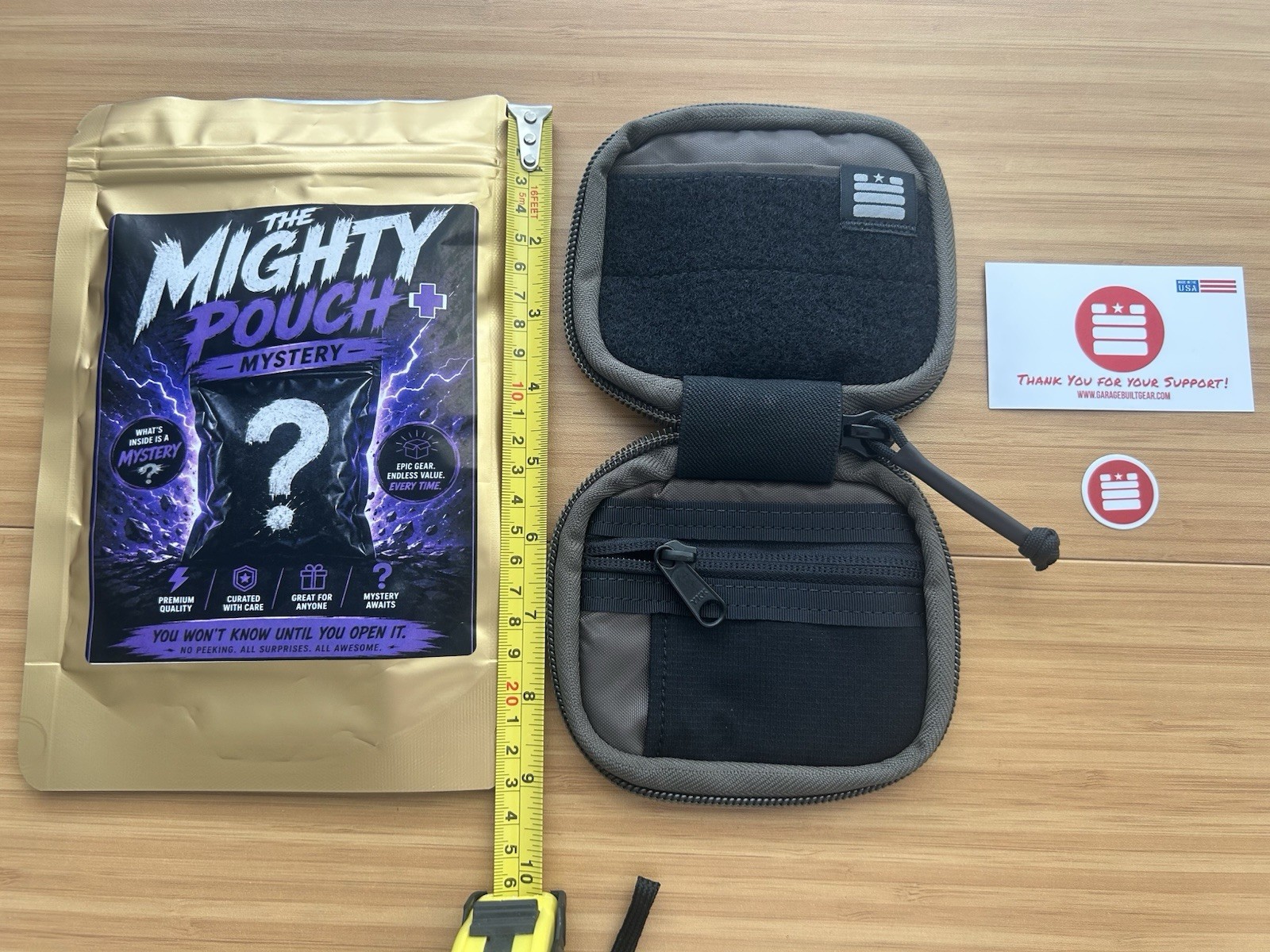 Garage Built Gear GBG Mighty Pouch + Earth Brown / Black
