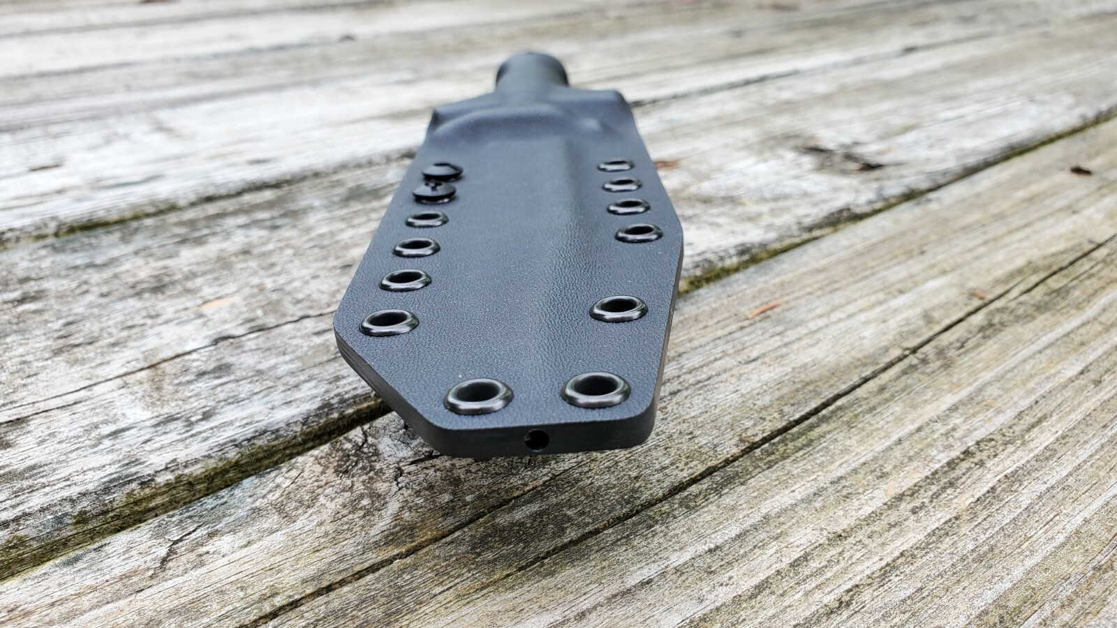 Custom Kydex sheath for GLOCK FIELD KNIFE 78 & 81, pancake style, belt clip (Bk)