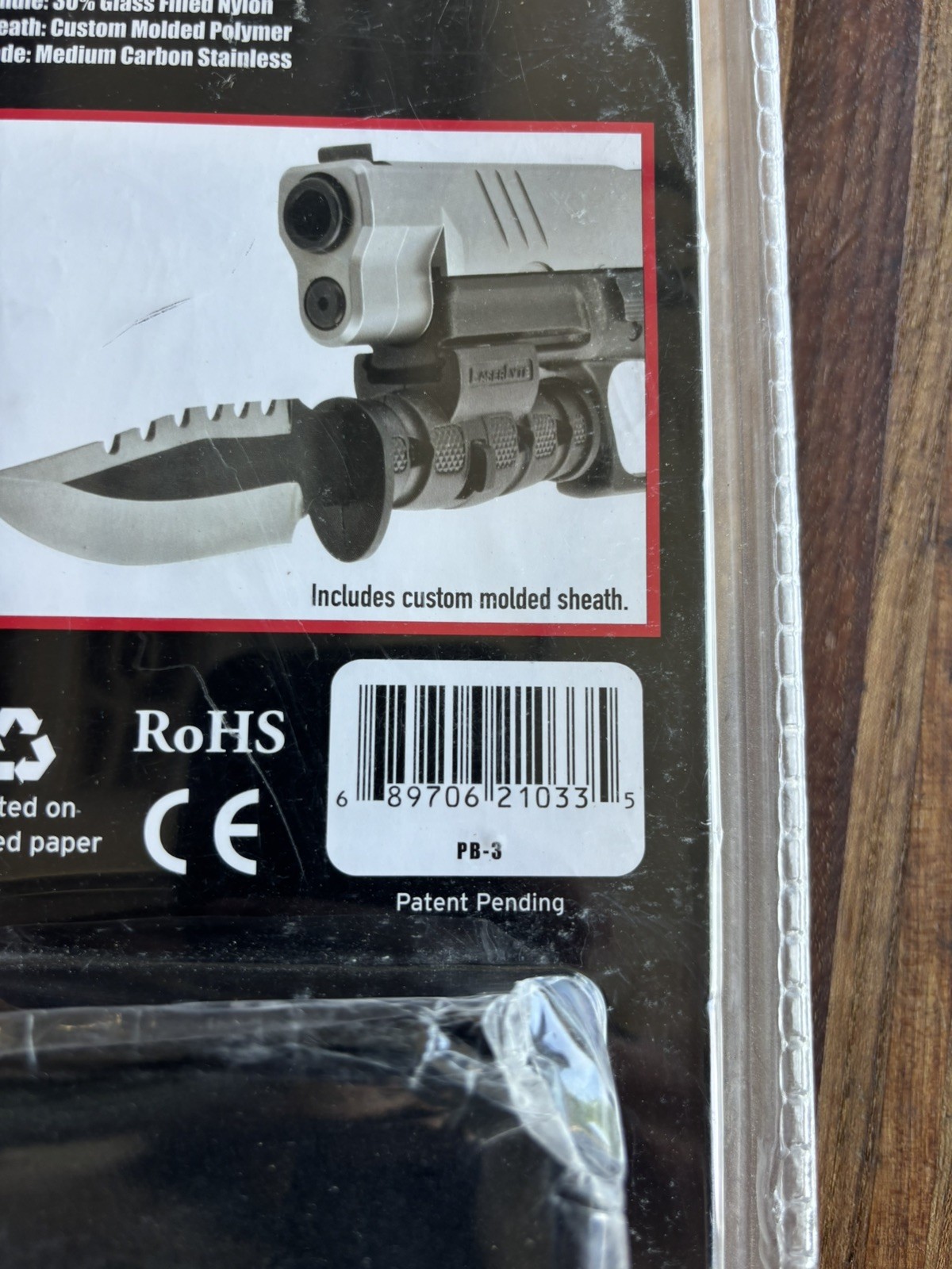 KA-BAR Kabar LaserLyte Glock Pistol Knife Bayonet – seen in John Wick Ballerina