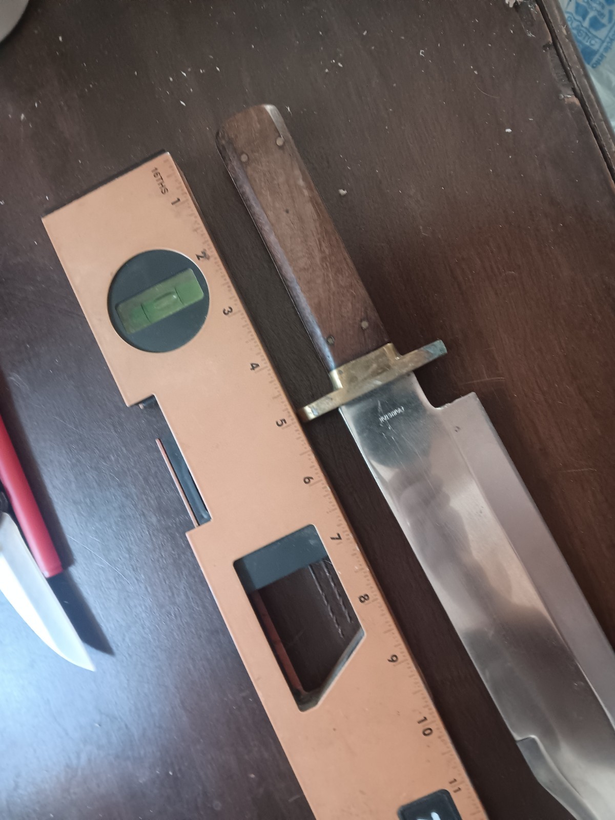 X-Large Bowie Knife Modern Reproduction 16″ OAL Wood Scales