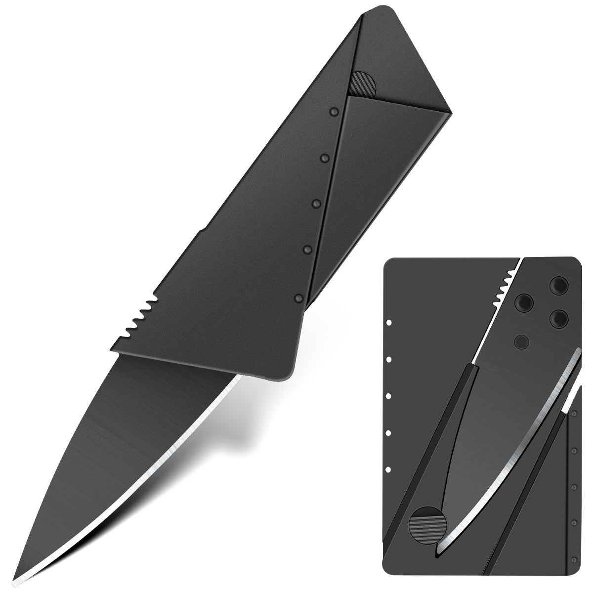 1-1000x Ultra-Thin Folding Pocket Knives Sharp Hunting Knives Credit Cards Knife