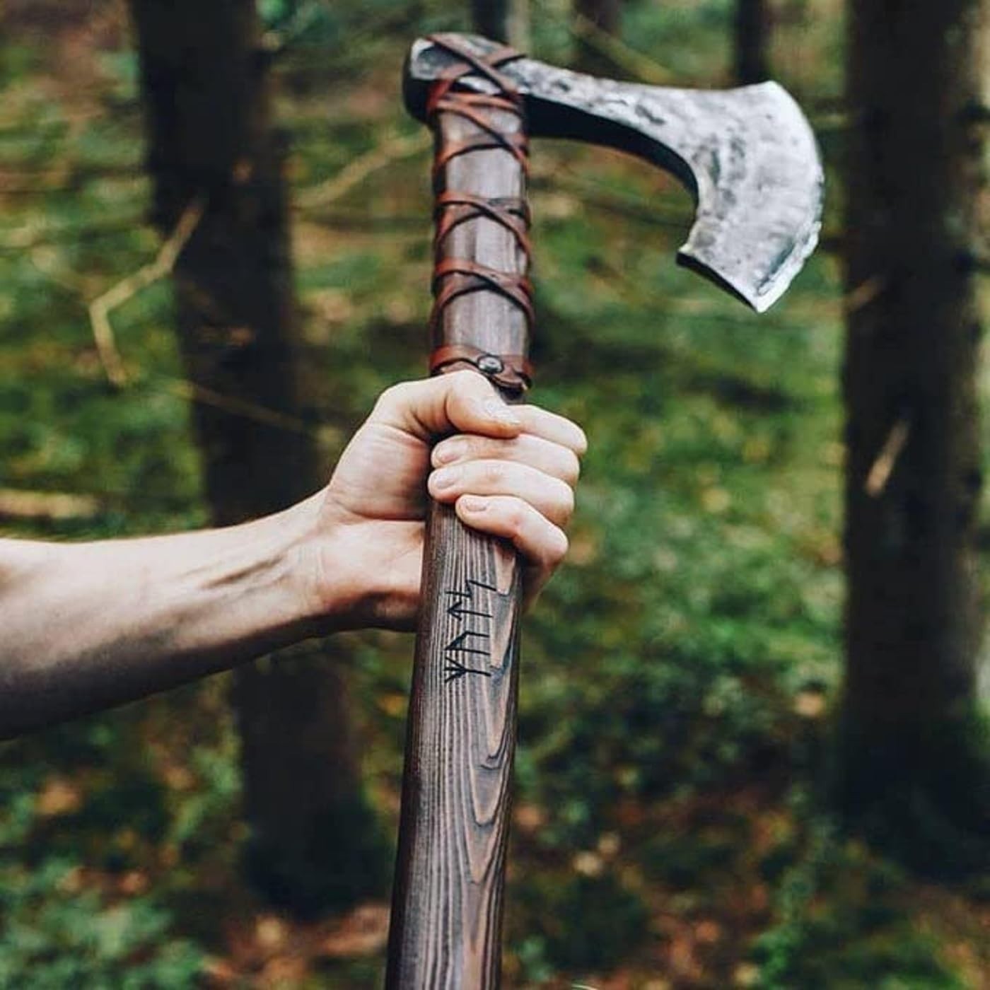 Large Berserker Axe Norse Axe Scandinavian Double Handed Viking Hatchet Axe