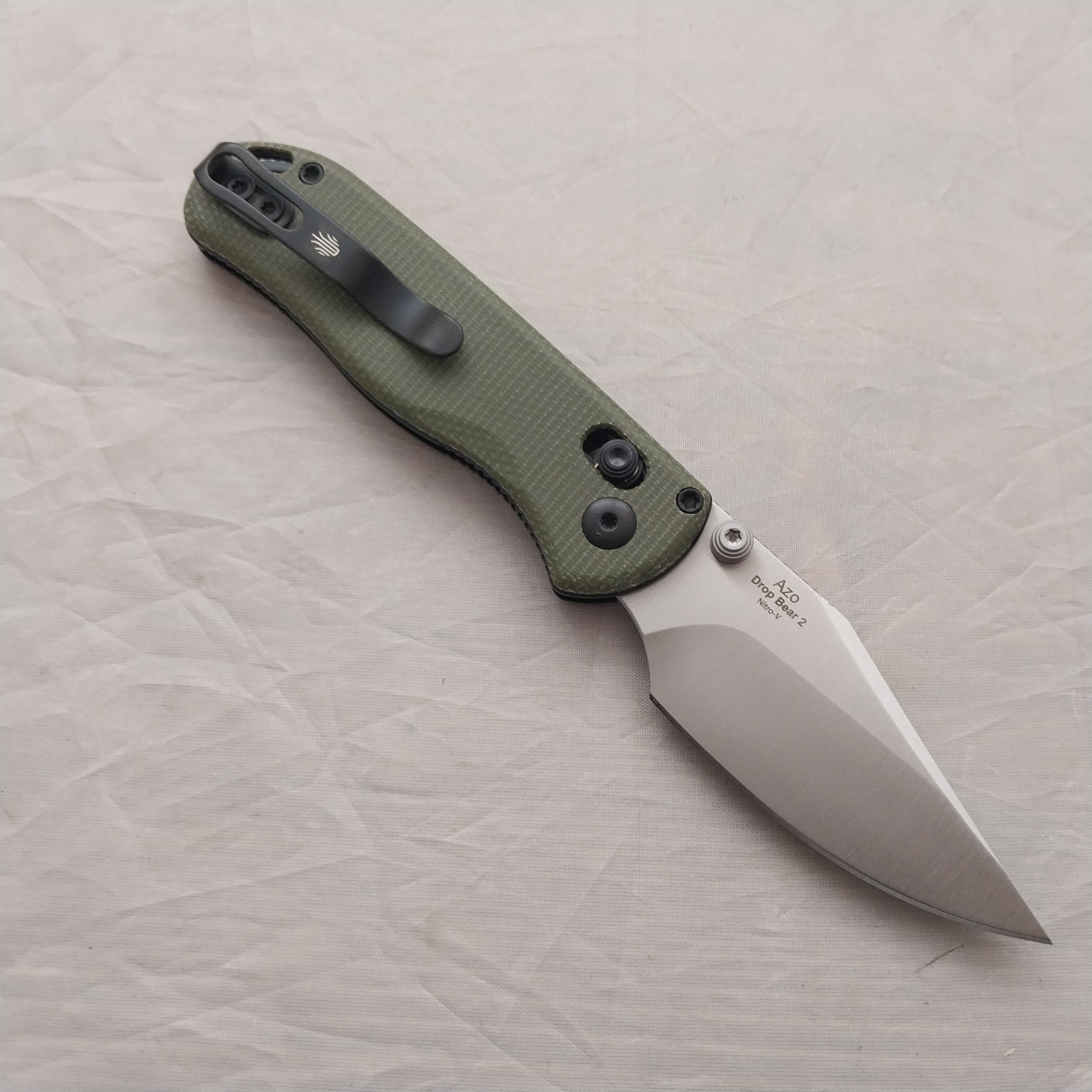 Kizer Cutlery Drop Bear 2 Clutch Lock Micarta Folding Pocket Knife V36192KC1