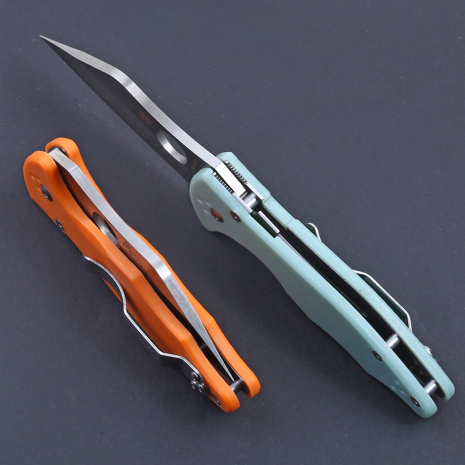 Micro Jimbo C85 Folding Pocket Knife Orange G10 Tactical Survival Outdoor Knives