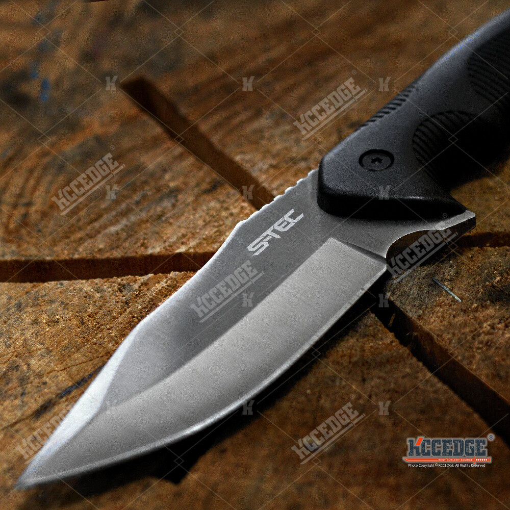 9″ Combat FIXED BLADE KNIFE 2 Colors SURVIVAL w/ Kydex Sheath & Paddle Clip