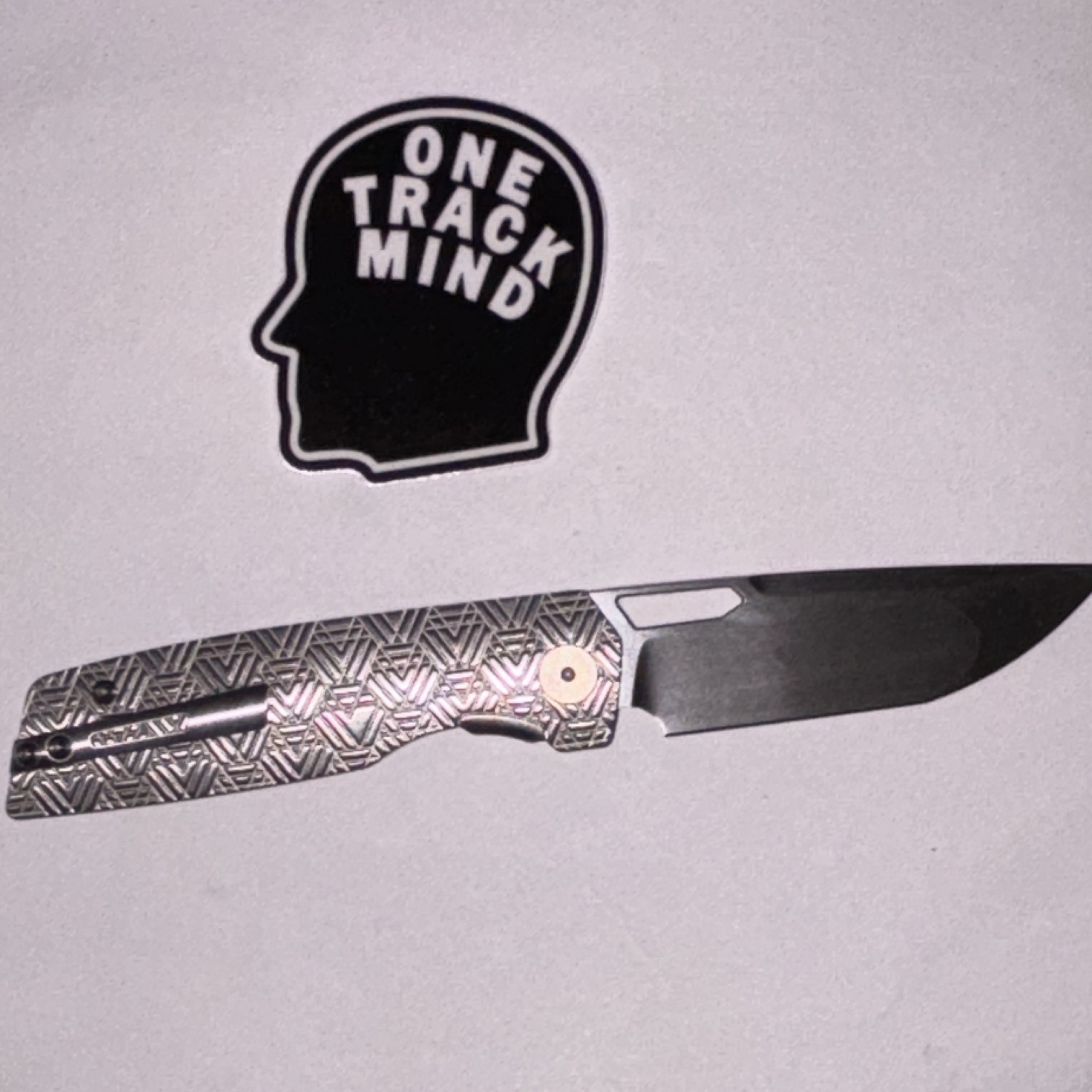 One Track Mind Zorn JT Titanium Handle S90V Tanto Inset Liner Lock Manual 2025