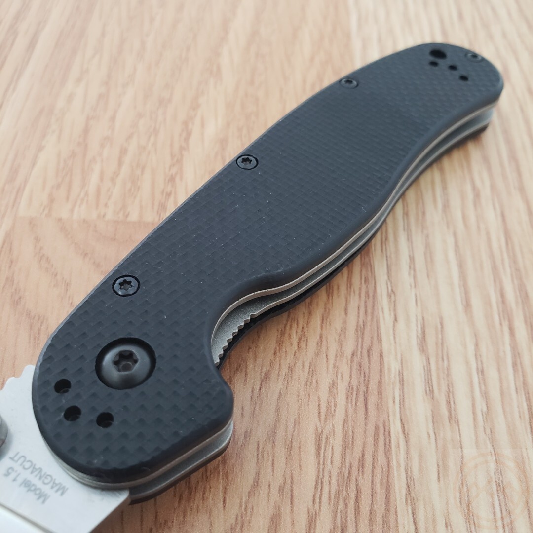 Ontario RAT 1.5 Folding Knife 3.25″ MagnaCut Stainless Blade Black G10 Handle